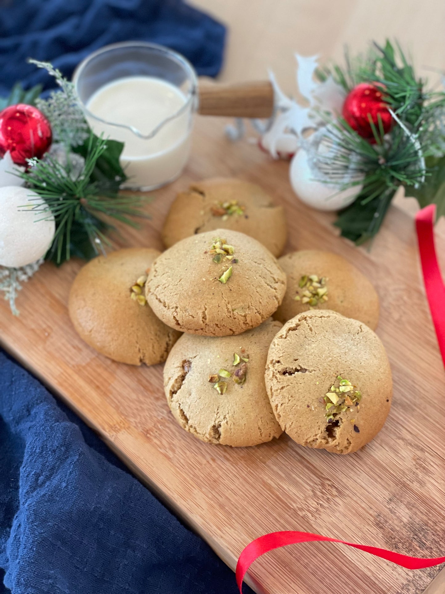Brown Butter Kookie Bites with Pistachio Filling